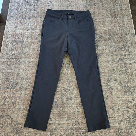 NWOT Lululemon ABC Pant Slim 28" Warpstreme Obsidian Gray Casual Pants Size 28 - Picture 3 of 10